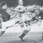 Pillanatkép az 1938-as világbajnoki elődöntőről, Magyarország-Svédország 5-1.