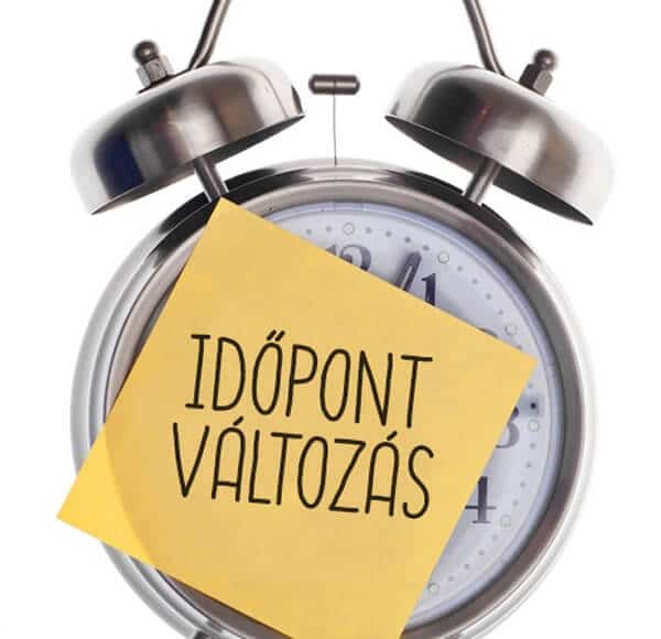 kezdési időpontjaiban változások voltak