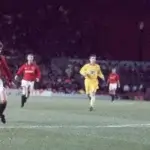 David Beckham első góljának pillanatához az Old Traffordon 1994. december 7-én