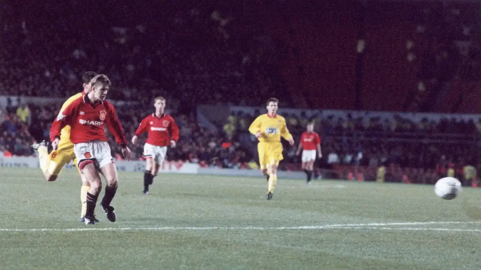 David Beckham első góljának pillanatához az Old Traffordon 1994. december 7-én